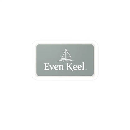 Rectangular gray sign on Gray Even Keel Sailboat Sign for nautical decor