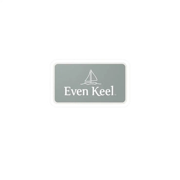 Gray Even Keel Sailboat Sign featuring an elegant gray sign design