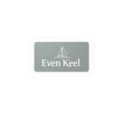 Rectangular gray sign on Gray Even Keel Sailboat Sign for nautical decor
