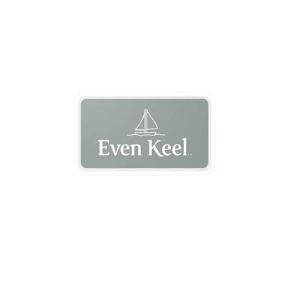Gray Even Keel Sailboat Sign featuring a gray sign with a sailboat design