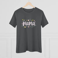 Gray Mama Heart Women's T Shirt for Proud Moms - Ocean State Styles