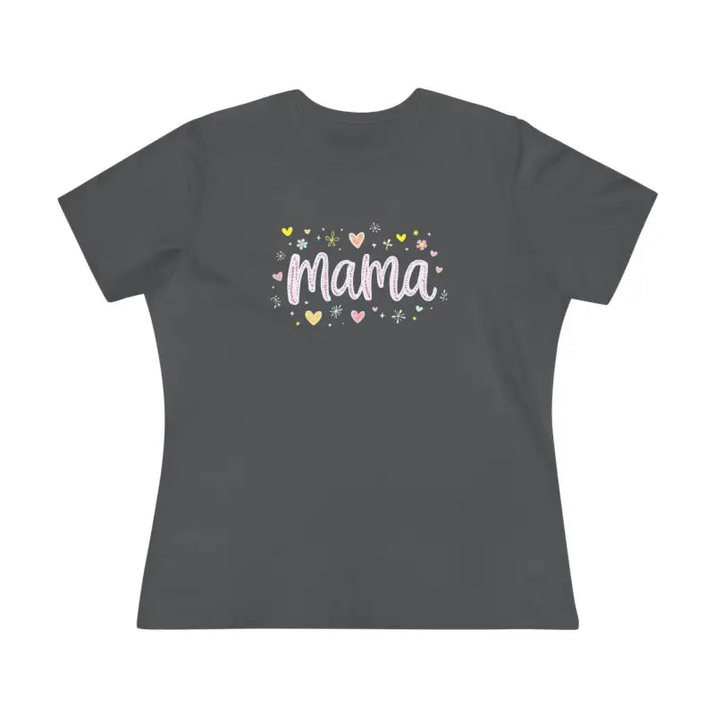 Gray Mama Heart Women's T Shirt for Proud Moms - Ocean State Styles
