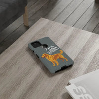 Gray Phone Case With Golden Retriever Design For iPhone 16 Pro - Ocean State Styles