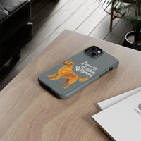 Gray Phone Case With Golden Retriever Design For iPhone 16 Pro - Ocean State Styles