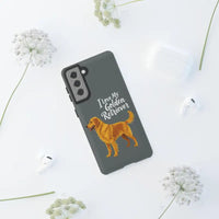 Gray Phone Case With Golden Retriever Design For iPhone 16 Pro - Ocean State Styles