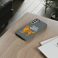 Gray Phone Case With Golden Retriever Design For iPhone 16 Pro - Ocean State Styles