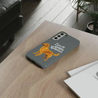 Gray Phone Case With Golden Retriever Design For iPhone 16 Pro - Ocean State Styles
