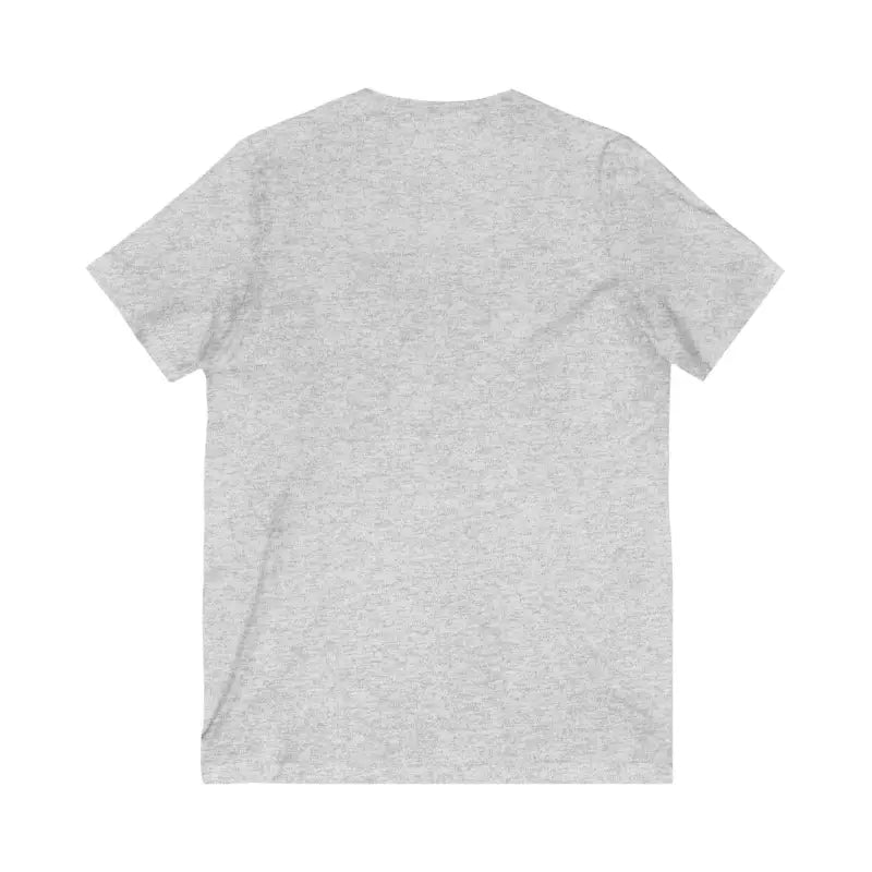 Gray V Neck Tee featuring a humorous design for neglectful plant parents