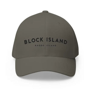 Gray White and Khaki Closed Back Structured Baseball Caps with Embroidery - Ocean State Styles