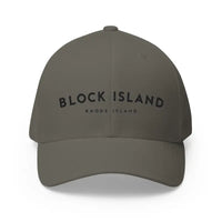 Gray White and Khaki Closed Back Structured Baseball Caps with Embroidery - Ocean State Styles