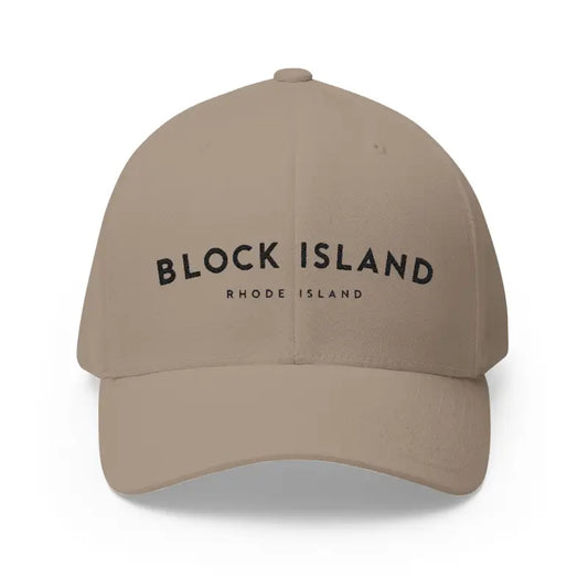 Gray White and Khaki Closed Back Structured Baseball Caps with Embroidery - Ocean State Styles