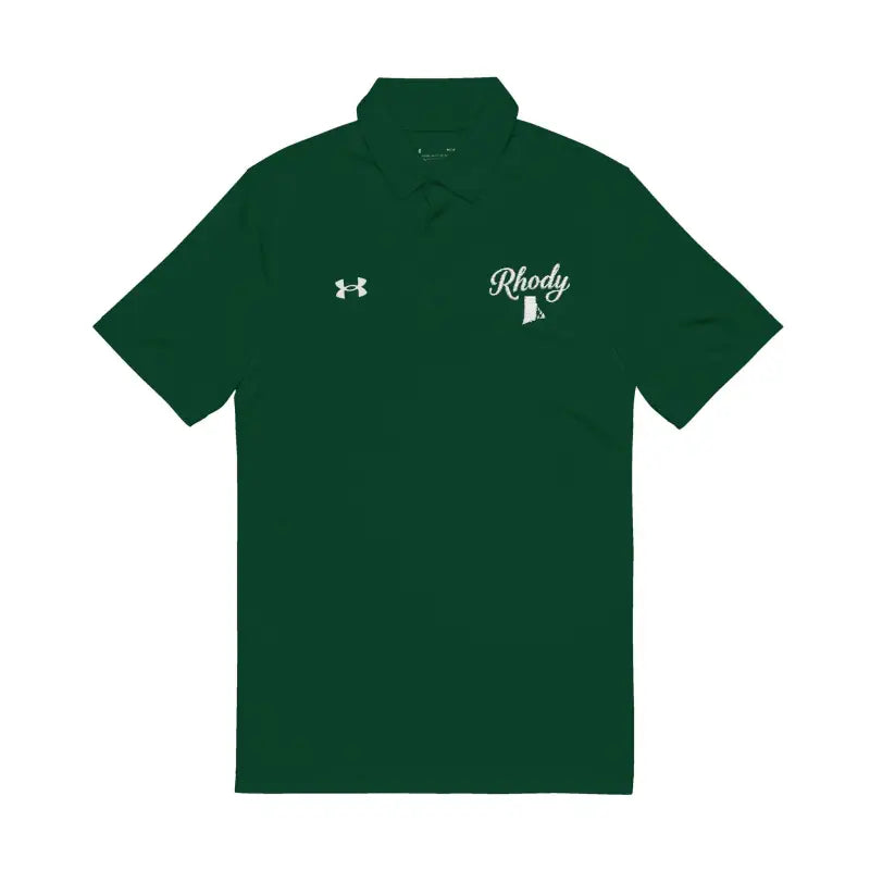 Green Gray and Black Polo Shirts with Rhody and Rhode Island Motif - Ocean State Styles