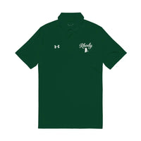 Green Gray and Black Polo Shirts with Rhody and Rhode Island Motif - Ocean State Styles