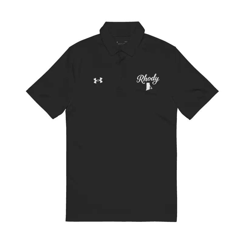 Green Gray and Black Polo Shirts with Rhody and Rhode Island Motif - Ocean State Styles