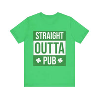 Green Straight Outta Pub Unisex T Shirt for Fun Days - Ocean State Styles