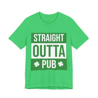 Green Straight Outta Pub Unisex T Shirt for Fun Days - Ocean State Styles