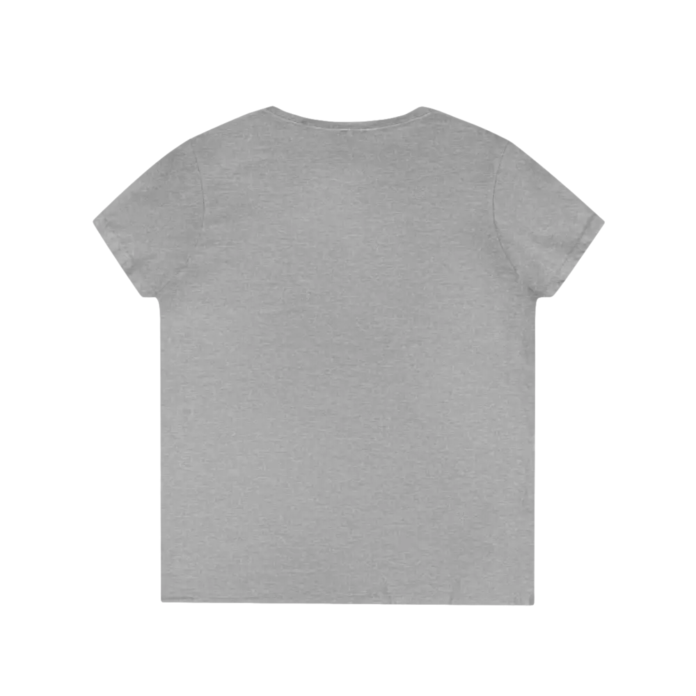 Gray short-sleeved t-shirt from Heliconia V Neck T Shirt collection in Red Pink and Gray