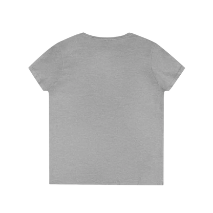 Gray short-sleeved t-shirt from Heliconia V Neck T Shirt collection in Red Pink and Gray