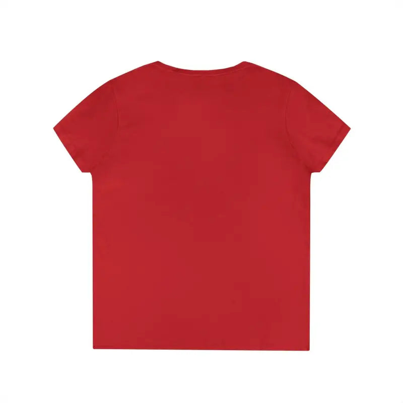 Heliconia V Neck T Shirt for Women in Red Pink and Gray - Ocean State Styles