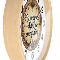 His Presence Changes Everything Wooden Wall Clock - Ocean State Styles