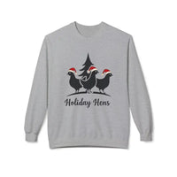 Holiday Fleece Sweater With Hens Design For Cozy Comfort - Ocean State Styles