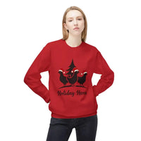 Holiday Fleece Sweater With Hens Design For Cozy Comfort - Ocean State Styles