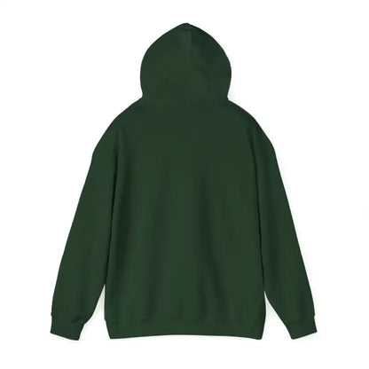 Dark green Homeowners Unisex Hooded Sweatshirt displayed on a white background