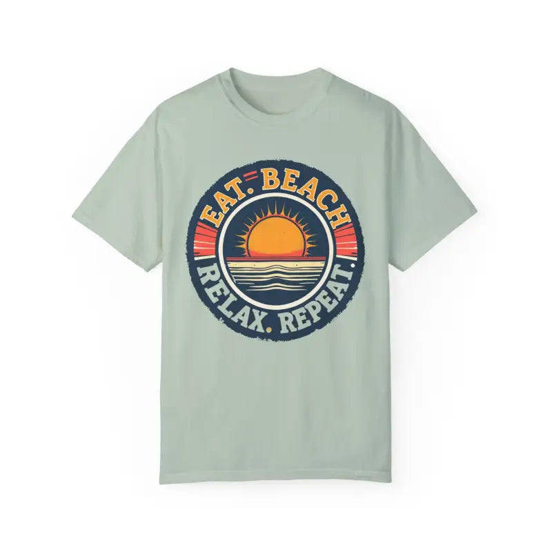 Island Reef Unisex Garment Dyed Eat Beach Relax Repeat Tee - Ocean State Styles