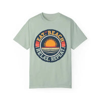 Island Reef Unisex Garment Dyed Eat Beach Relax Repeat Tee - Ocean State Styles