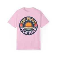 Island Reef Unisex Garment Dyed Eat Beach Relax Repeat Tee - Ocean State Styles