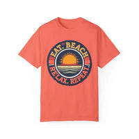 Island Reef Unisex Garment Dyed Eat Beach Relax Repeat Tee - Ocean State Styles