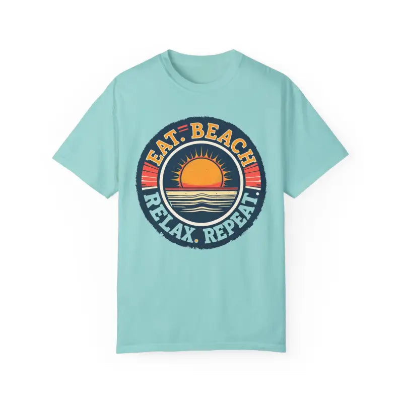 Island Reef Unisex Garment Dyed Eat Beach Relax Repeat Tee - Ocean State Styles
