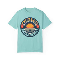 Island Reef Unisex Garment Dyed Eat Beach Relax Repeat Tee - Ocean State Styles