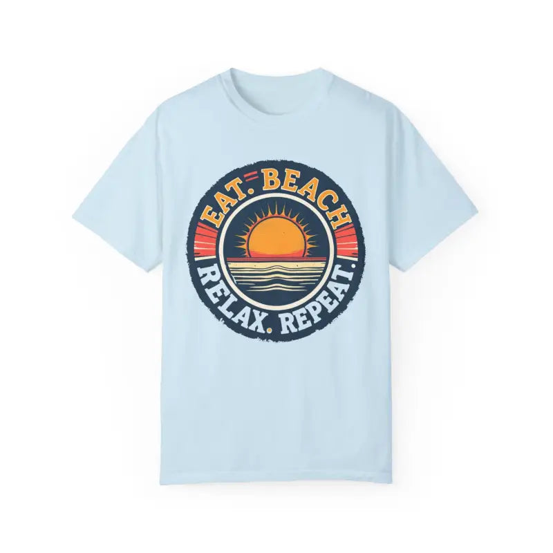 Island Reef Unisex Garment Dyed Eat Beach Relax Repeat Tee - Ocean State Styles