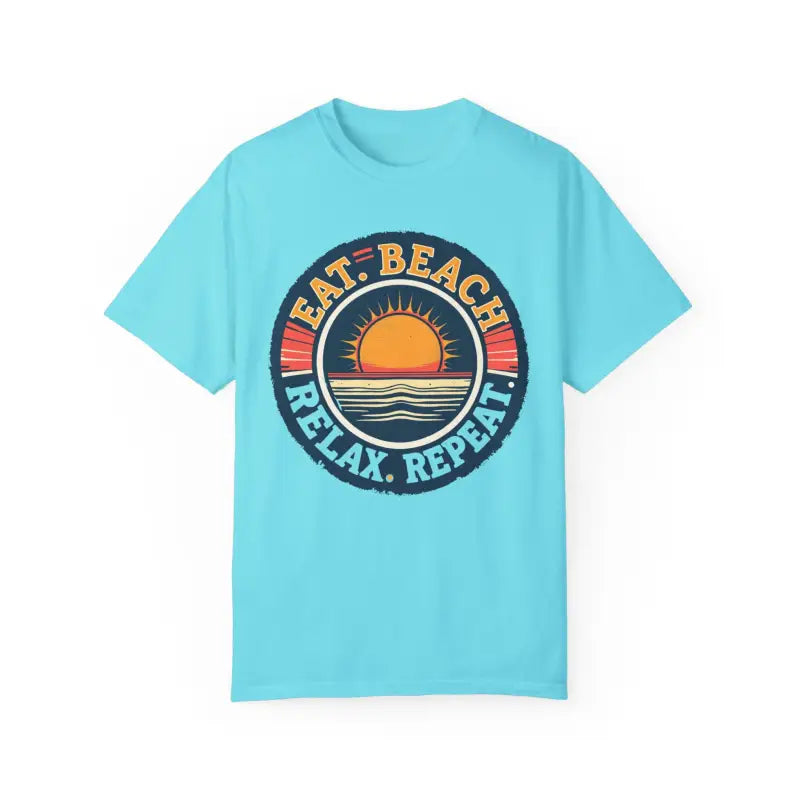 Island Reef Unisex Garment Dyed Eat Beach Relax Repeat Tee - Ocean State Styles