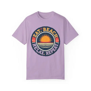 Island Reef Unisex Garment Dyed Eat Beach Relax Repeat Tee - Ocean State Styles