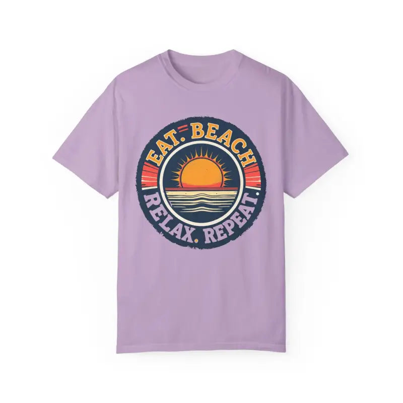 Island Reef Unisex Garment Dyed Eat Beach Relax Repeat Tee - Ocean State Styles