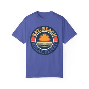 Island Reef Unisex Garment Dyed Eat Beach Relax Repeat Tee - Ocean State Styles