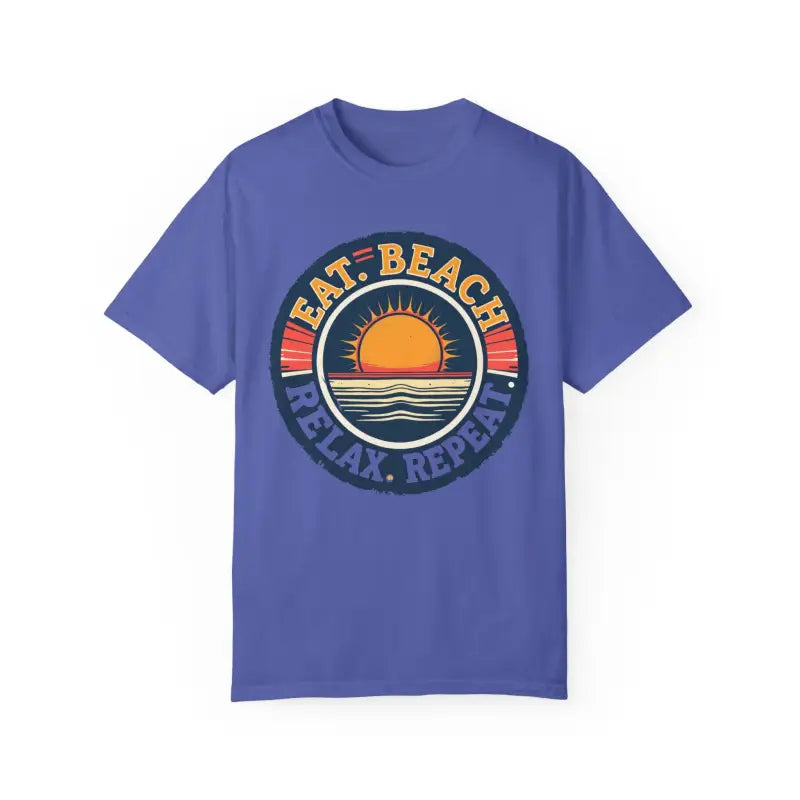 Island Reef Unisex Garment Dyed Eat Beach Relax Repeat Tee - Ocean State Styles
