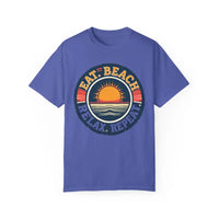 Island Reef Unisex Garment Dyed Eat Beach Relax Repeat Tee - Ocean State Styles