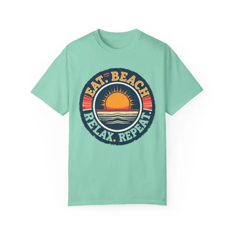 Island Reef Unisex Garment Dyed Eat Beach Relax Repeat Tee - Ocean State Styles
