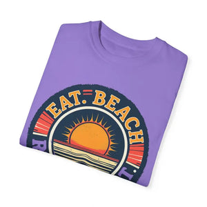 Island Reef Unisex Garment Dyed Eat Beach Relax Repeat Tee - Ocean State Styles