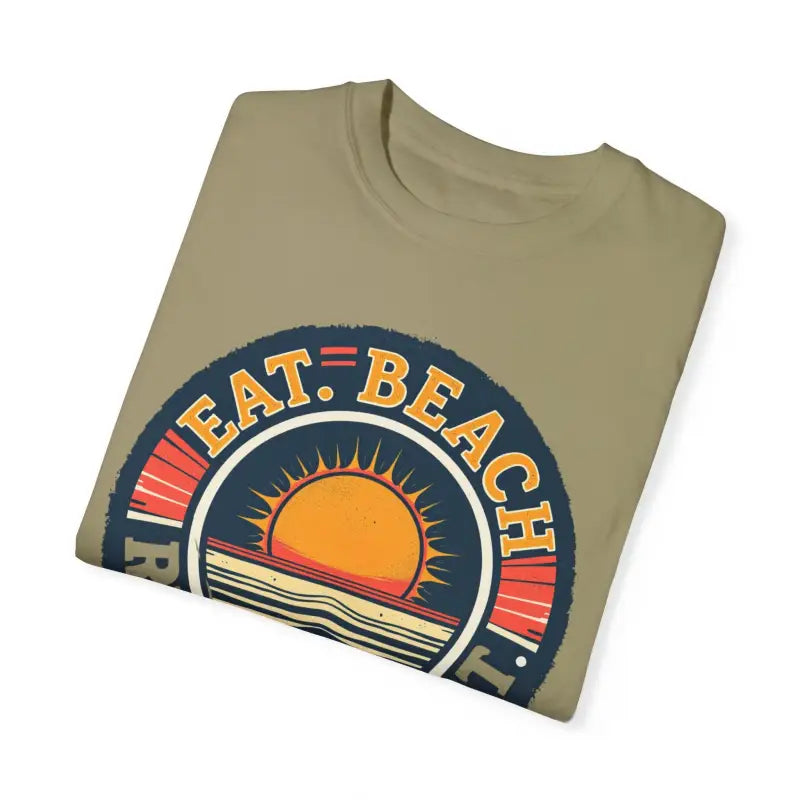Island Reef Unisex Garment Dyed Eat Beach Relax Repeat Tee - Ocean State Styles