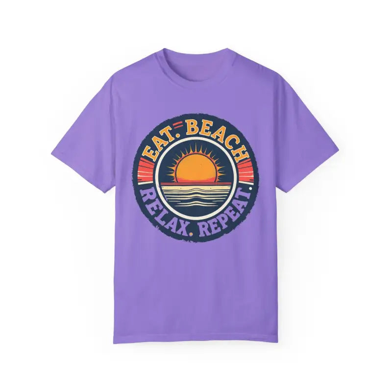Island Reef Unisex Garment Dyed Eat Beach Relax Repeat Tee - Ocean State Styles