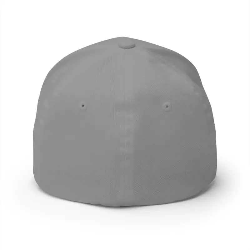 Gray fitted baseball cap featuring Narragansett Rhode Island embroidery for a stylish look