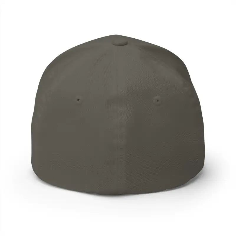 Gray fitted baseball cap featuring Narragansett Rhode Island embroidery for a stylish look