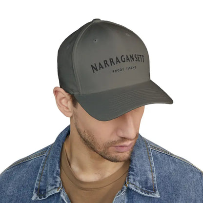 Gray Narragansett baseball cap from the Narragansett Rhode Island Embroidered Cap collection