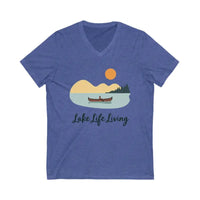 Lake Life V Neck T Shirt for Stylish Lakeside Living - Ocean State Styles