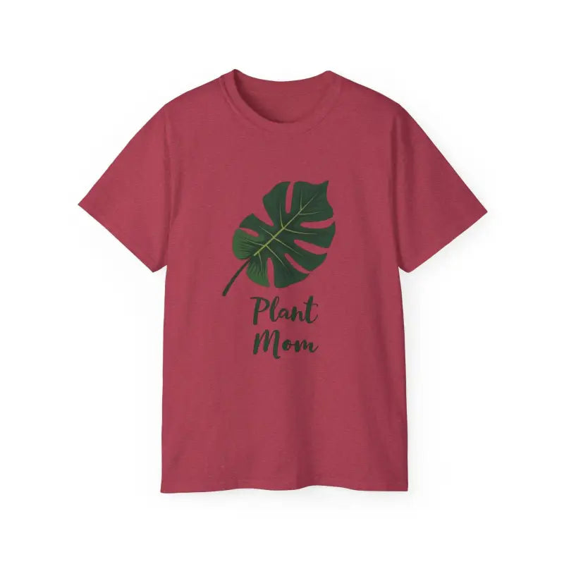 Lavender Plant Mom T Shirt With Monstera Leaf Design - Ocean State Styles