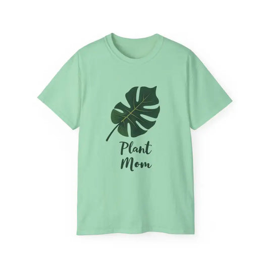 Lavender Plant Mom T Shirt With Monstera Leaf Design - Ocean State Styles